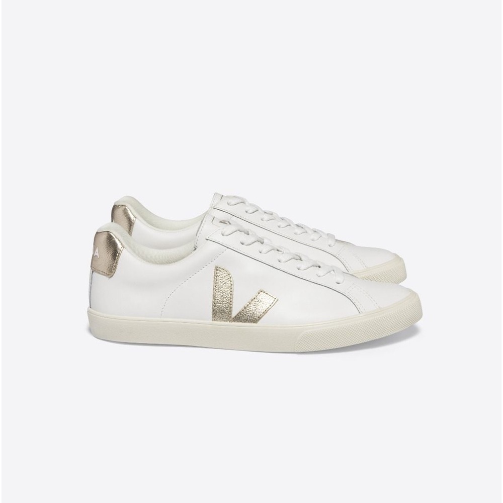 VEJA ESPLAR LEATHER WHITE PLATINE